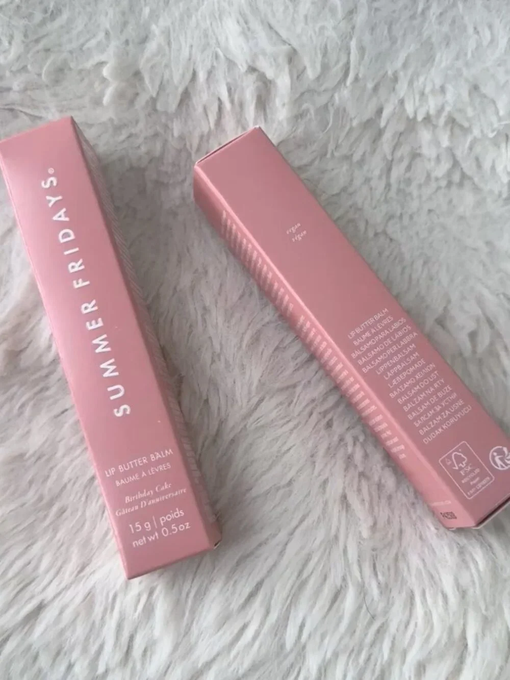 2pcs/Birthday Cake/Summer Fridays Lip Butter Balm Conditioning Lip Mask New box